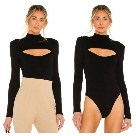 Michael Costello x REVOLVE Evelyn Bodysuit Black